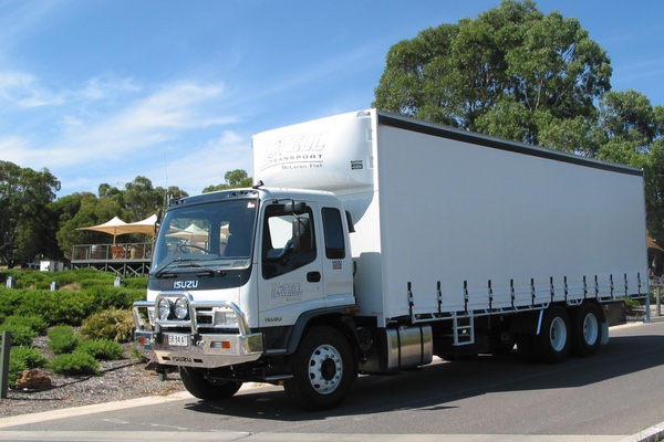 Lovell Truck in winery driveway