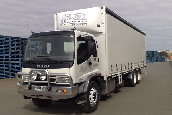 Lovell truck at depot